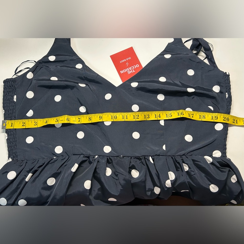 NWT OLD NAVY THE OCCASION FIT & FLARE POLKA DOT DRESS. Sz. 14. VERSATILE - Picture 10 of 10